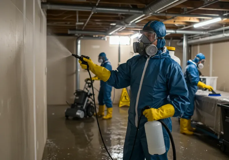 Basement Sanitization and Antimicrobial Treatment process in Jefferson County, AL